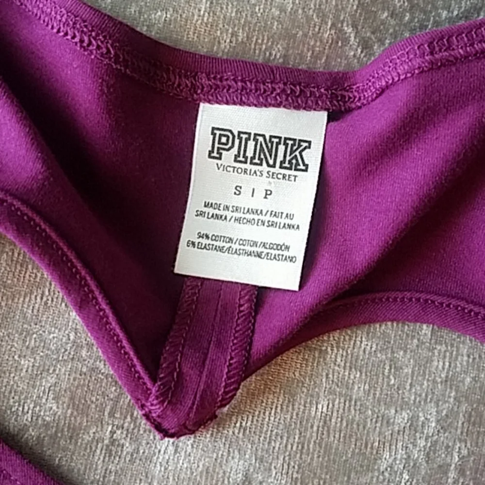 Pink Victoria's Secret Heart Back Crop Tee Small - Picture 5 of 11
